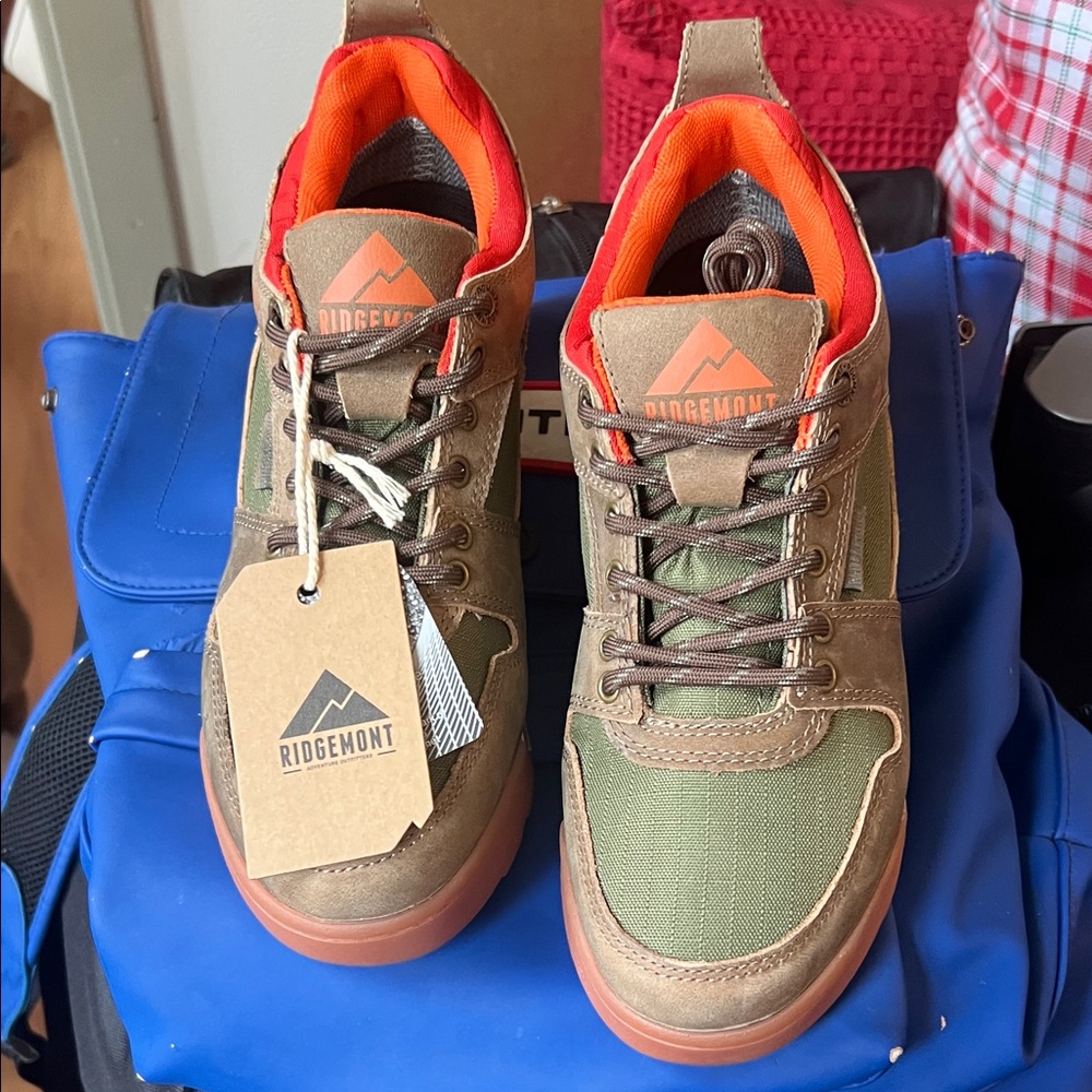 Men's Olive and Orange Shoes
